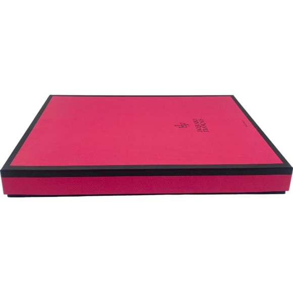 New Le Jacquard Francais Pink Rectangular Storage Gift Presentation Box 14.5”L - Picture 3 of 8